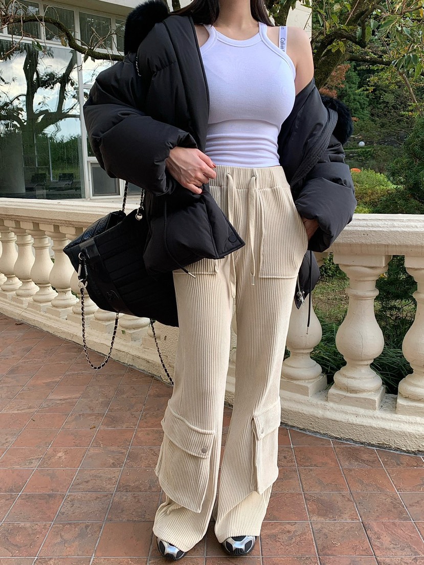 REVE CITE-L東大門㊣實拍女士新品真品推薦25秋冬熱賣休閑褲REVE CITE休閑褲圖色3