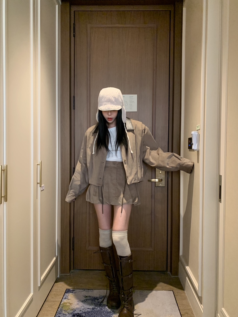 BADCALM東大門㊣實拍女裝新款25秋冬休閑推薦人氣夾克燈芯絨BADCALM夾克