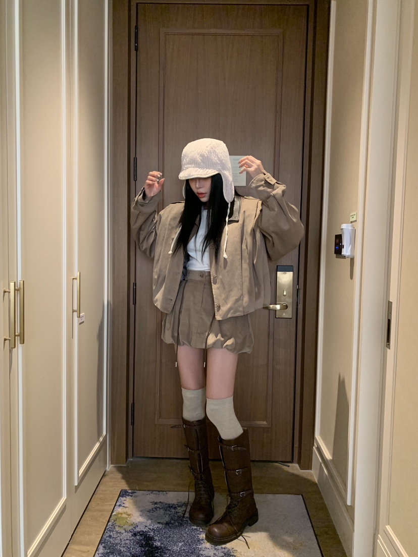 BADCALM東大門㊣實拍女裝新款25秋冬休閑推薦人氣夾克燈芯絨BADCALM夾克