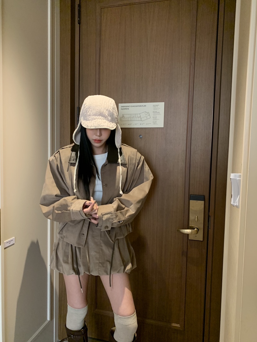 BADCALM東大門㊣實拍女裝新款25秋冬休閑推薦人氣夾克燈芯絨BADCALM夾克