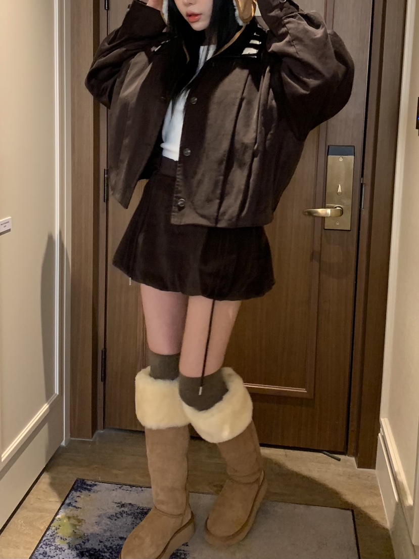 BADCALM東大門㊣實拍女裝新款25秋冬休閑推薦人氣夾克燈芯絨BADCALM夾克