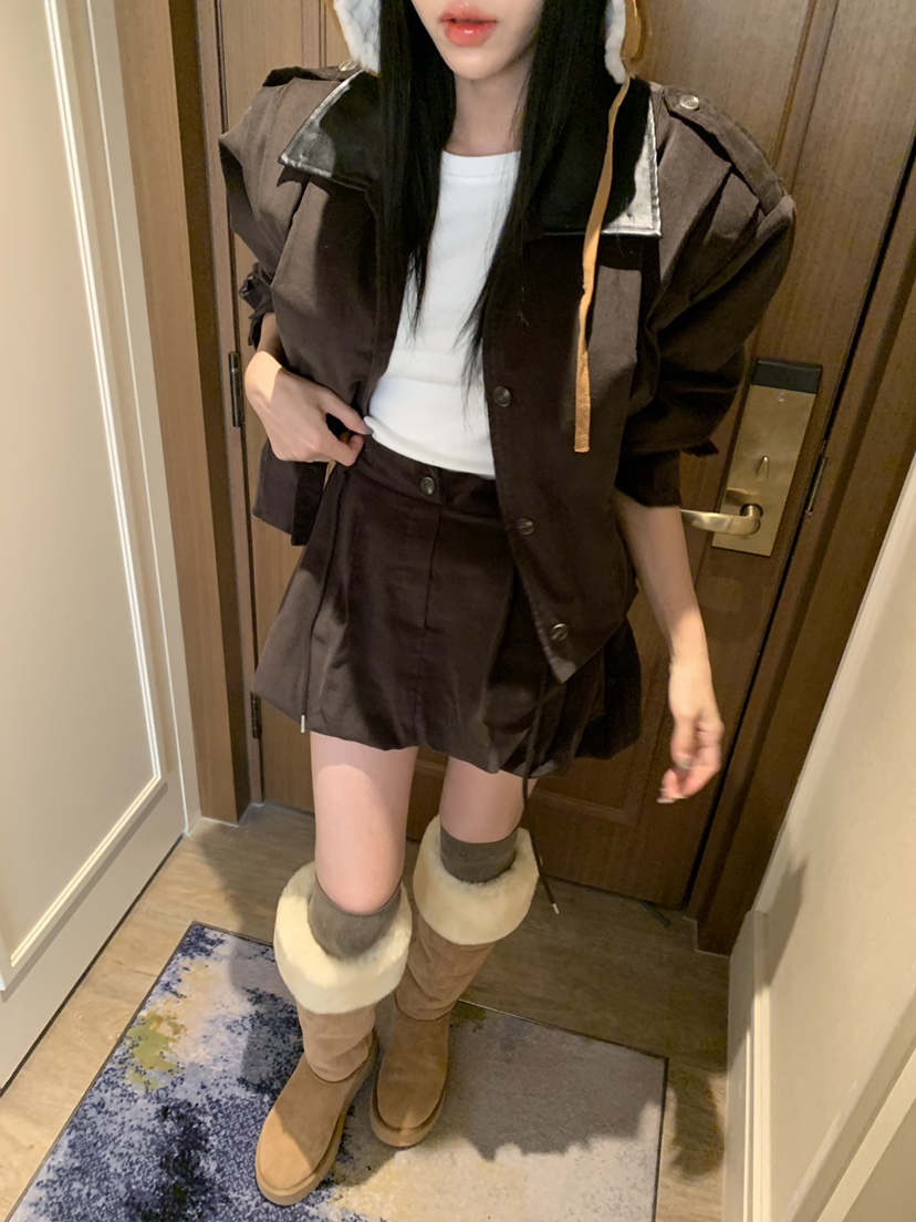 BADCALM東大門㊣實拍女裝新款25秋冬休閑推薦人氣夾克燈芯絨BADCALM夾克