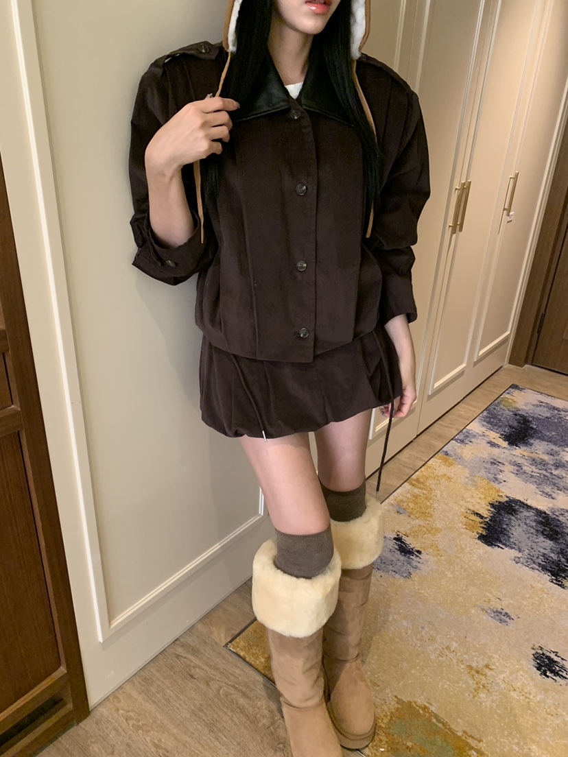 BADCALM東大門㊣實拍女裝新款25秋冬休閑推薦人氣夾克燈芯絨BADCALM夾克