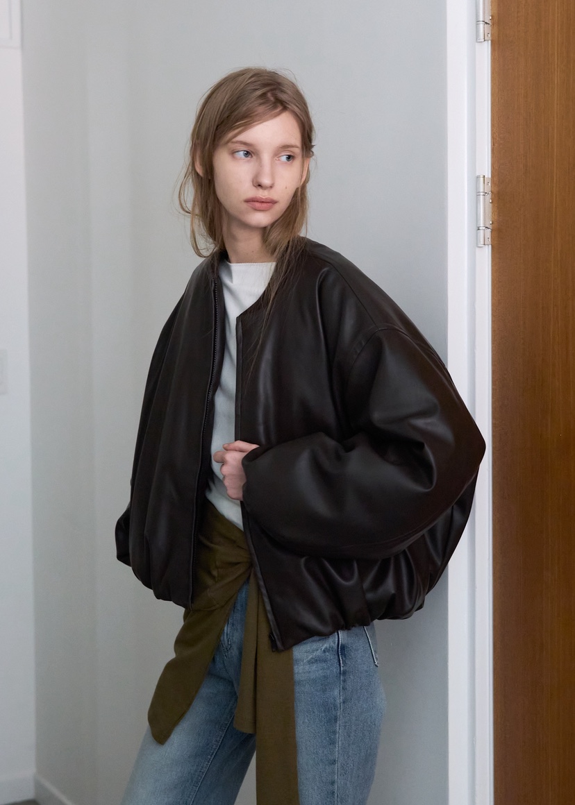 BOWIE東大門㊣實拍女士新品推薦熱賣25秋冬人氣真品夾克皮革BOWIE夾克