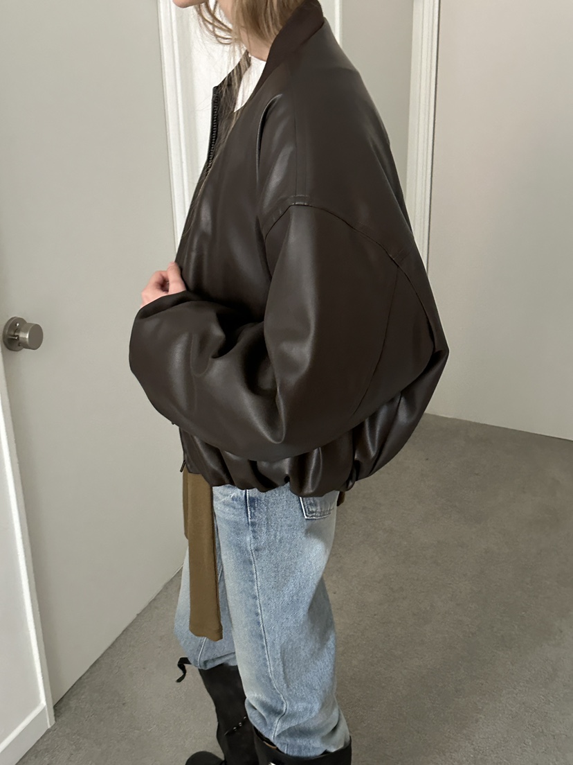 BOWIE東大門㊣實拍女士新品推薦熱賣25秋冬人氣真品夾克皮革BOWIE夾克