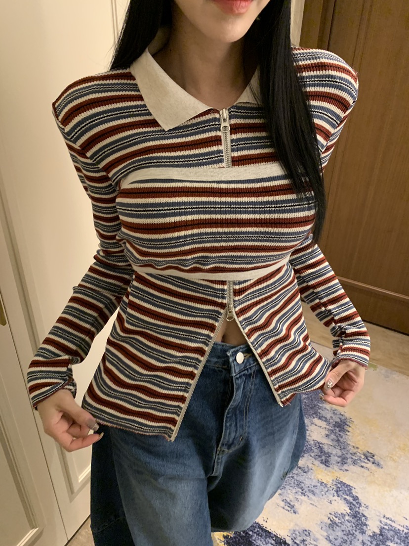 BADCALM東大門㊣直郵女士新款休閑職業推薦25秋冬真品套裝拉鏈BADCALM套裝