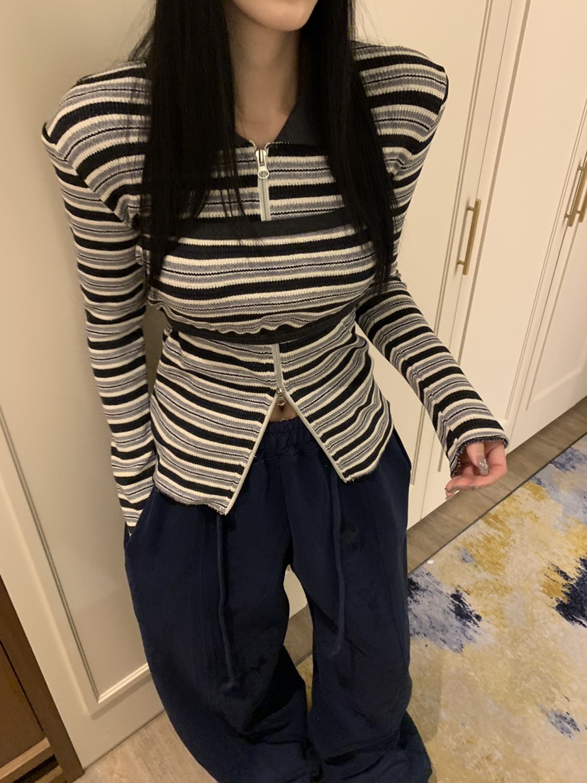 BADCALM東大門㊣直郵女士新款休閑職業推薦25秋冬真品套裝拉鏈BADCALM套裝