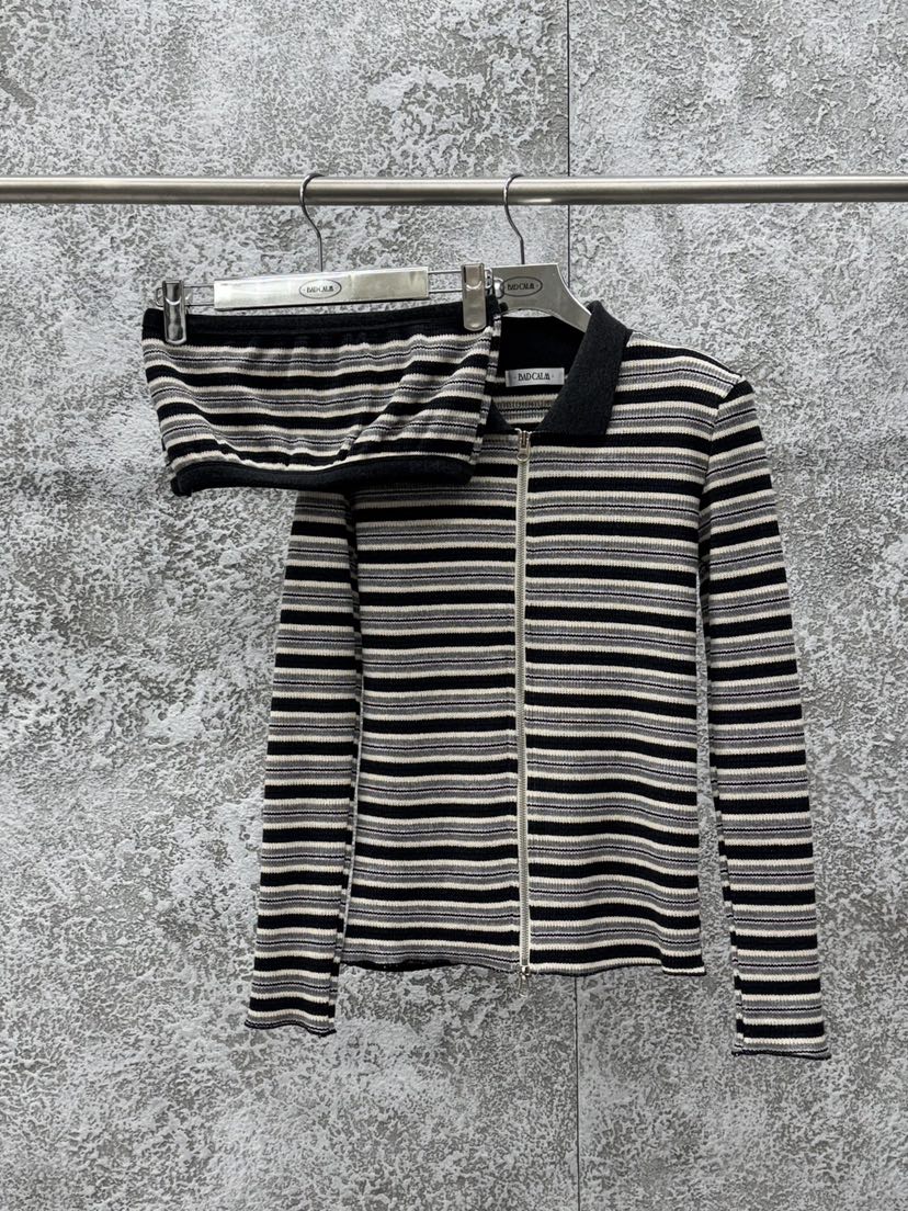 BADCALM東大門㊣直郵女士新款休閑職業推薦25秋冬真品套裝拉鏈BADCALM套裝圖色2