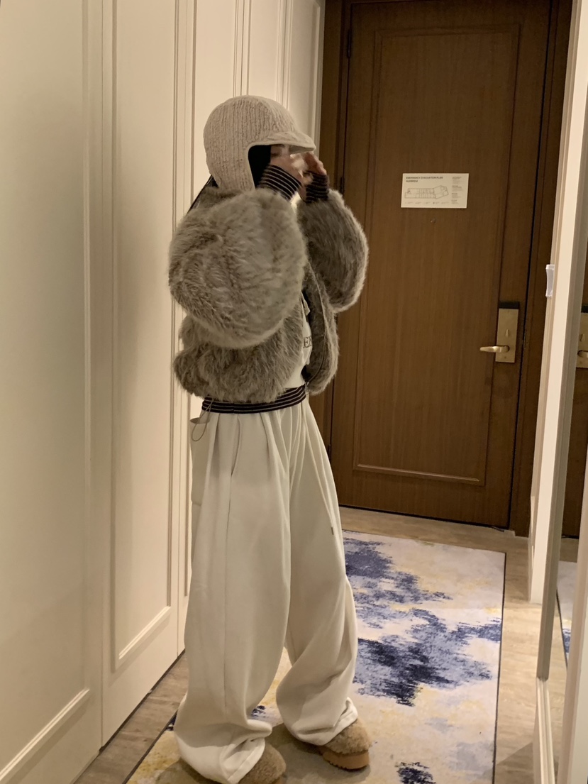 BADCALM韓國代購㊣女士新款人氣休閑真品25秋冬時尚短款大衣BADCALM短款大衣