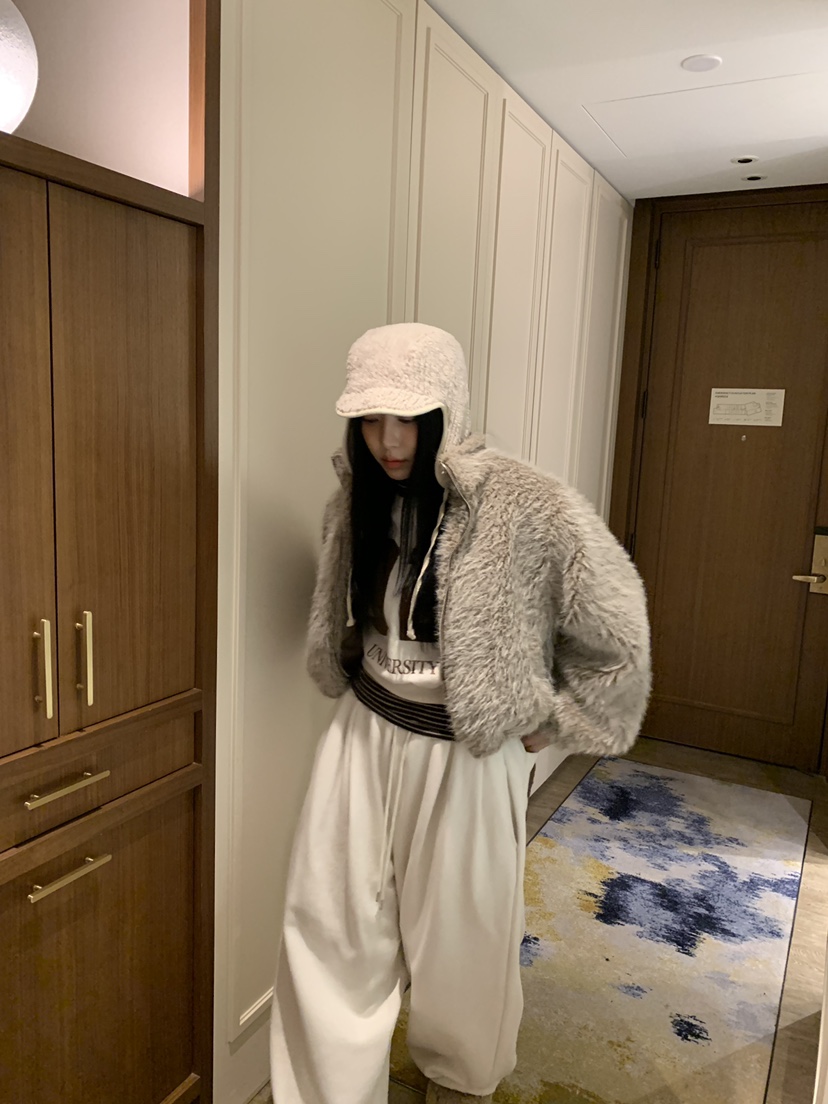 BADCALM韓國代購㊣女士新款人氣休閑真品25秋冬時尚短款大衣BADCALM短款大衣