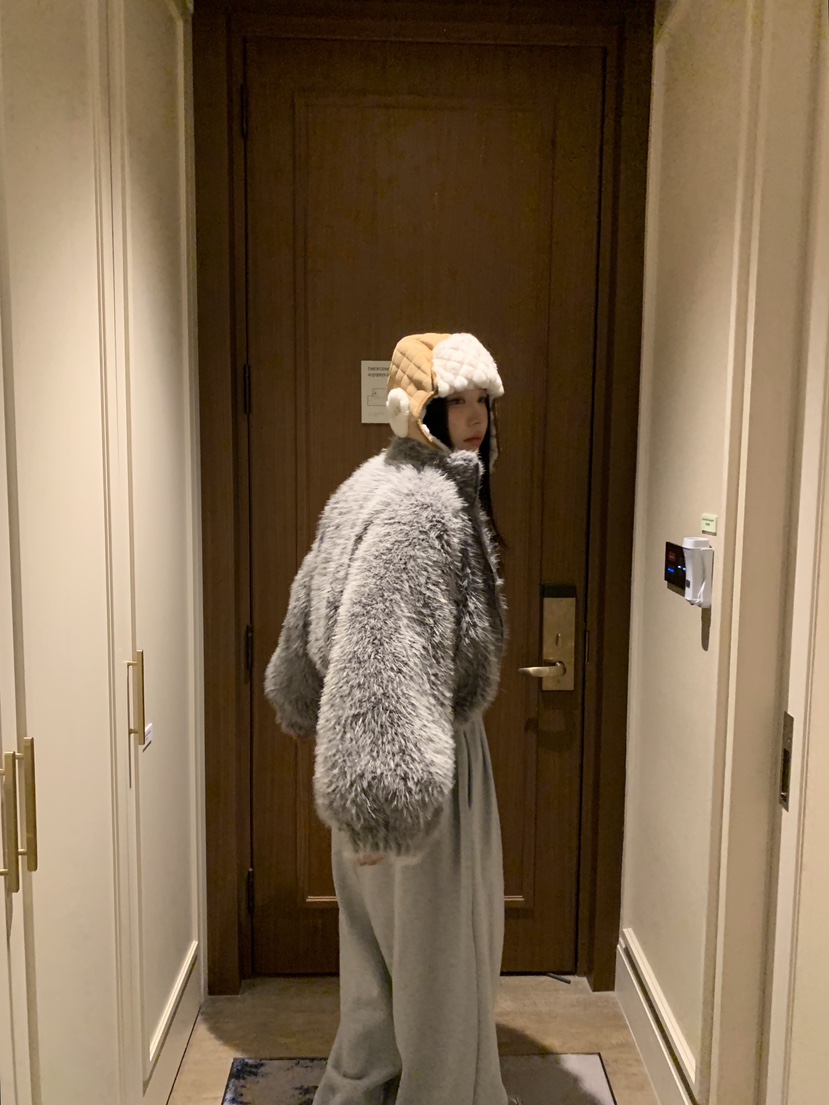 BADCALM韓國代購㊣女士新款人氣休閑真品25秋冬時尚短款大衣BADCALM短款大衣