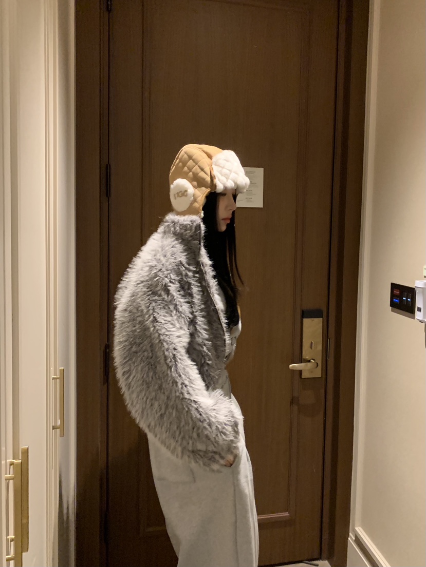 BADCALM韓國代購㊣女士新款人氣休閑真品25秋冬時尚短款大衣BADCALM短款大衣