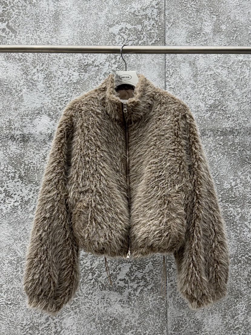 BADCALM韓國代購㊣女士新款人氣休閑真品25秋冬時尚短款大衣BADCALM短款大衣圖色2