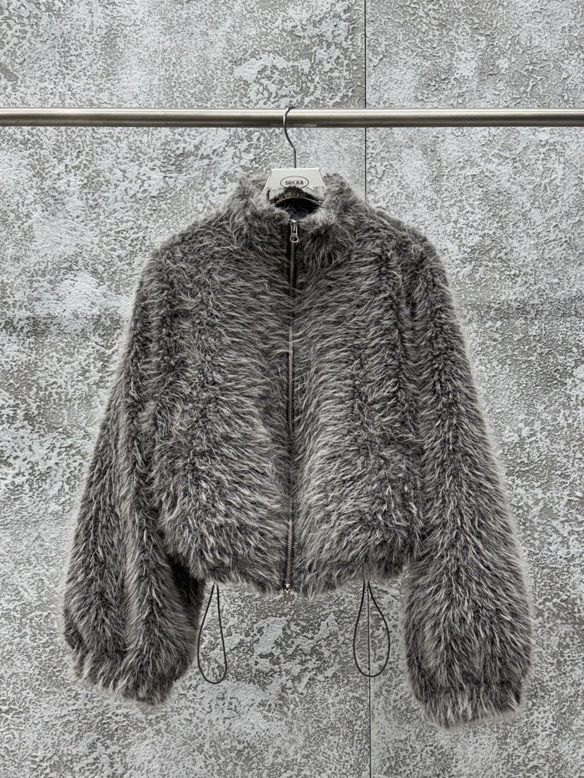 BADCALM韓國代購㊣女士新款人氣休閑真品25秋冬時尚短款大衣BADCALM短款大衣圖色4