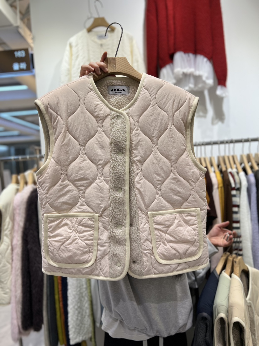 OLA東大門㊣直郵女裝新款時尚人氣職業真品休閑25秋冬推薦馬甲mellor/OLA馬甲圖色2