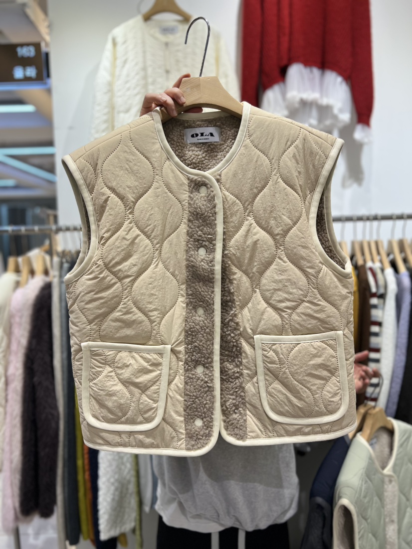 OLA東大門㊣直郵女裝新款時尚人氣職業真品休閑25秋冬推薦馬甲mellor/OLA馬甲圖色3