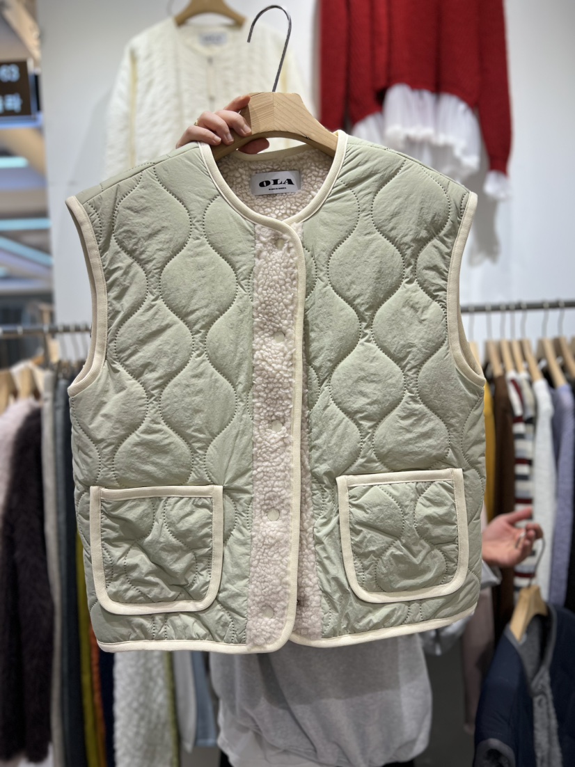 OLA東大門㊣直郵女裝新款時尚人氣職業真品休閑25秋冬推薦馬甲mellor/OLA馬甲圖色4