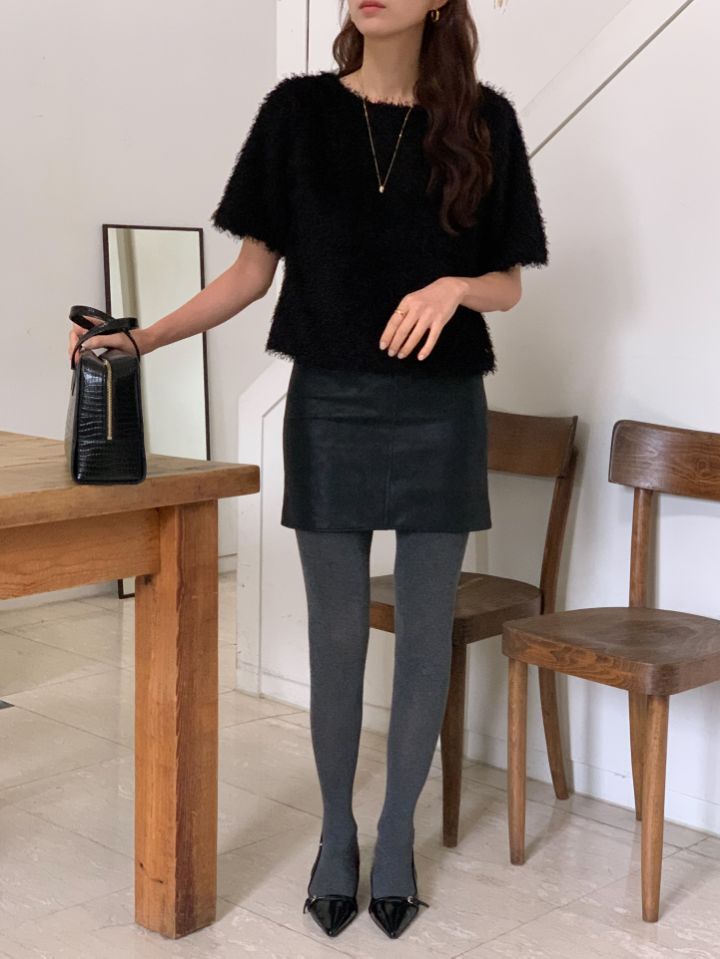 CALLIT韓國直郵㊣女裝新品人氣職業時尚熱賣25秋冬短裙皮革CALLIT短裙