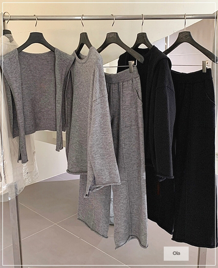 OLA東大門㊣直郵女裝新款熱賣推薦真品休閑25秋冬套裝三件套mellor/OLA套裝