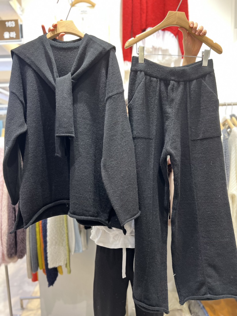 OLA東大門㊣直郵女裝新款熱賣推薦真品休閑25秋冬套裝三件套mellor/OLA套裝圖色2