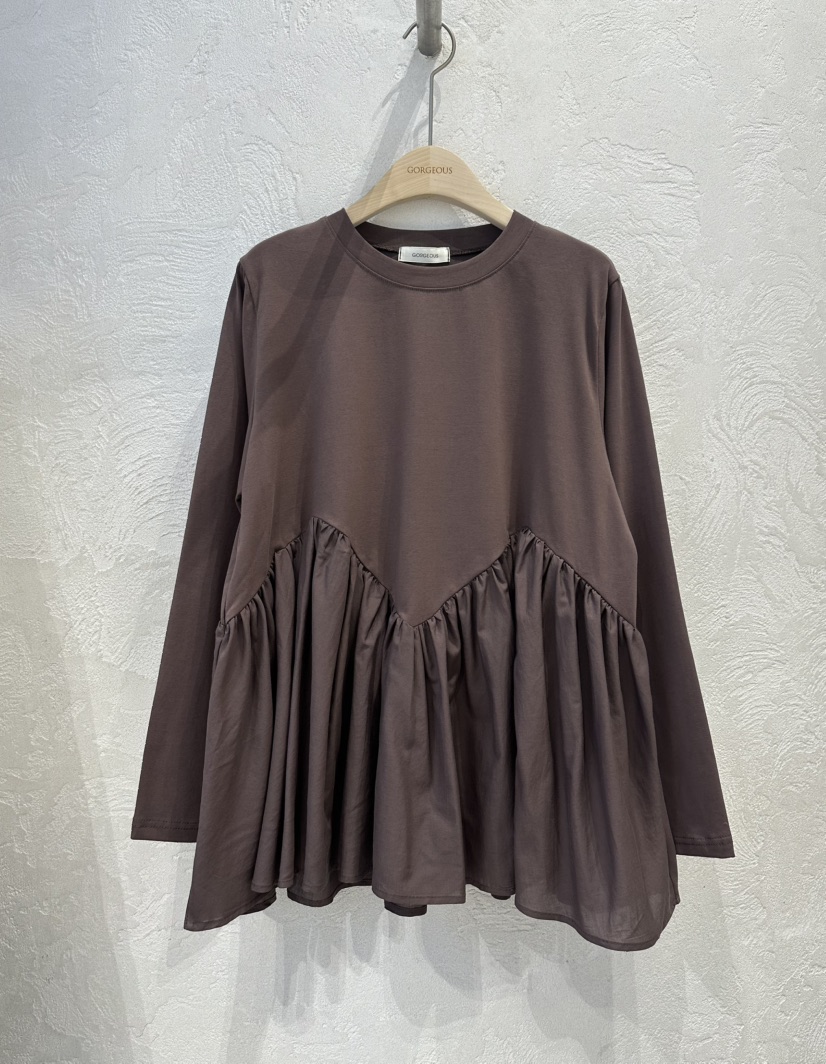 GORGEOUS東大門㊣代購女裝新品推薦人氣職業休閑真品長袖T恤GORGEOUS長袖T恤圖色2