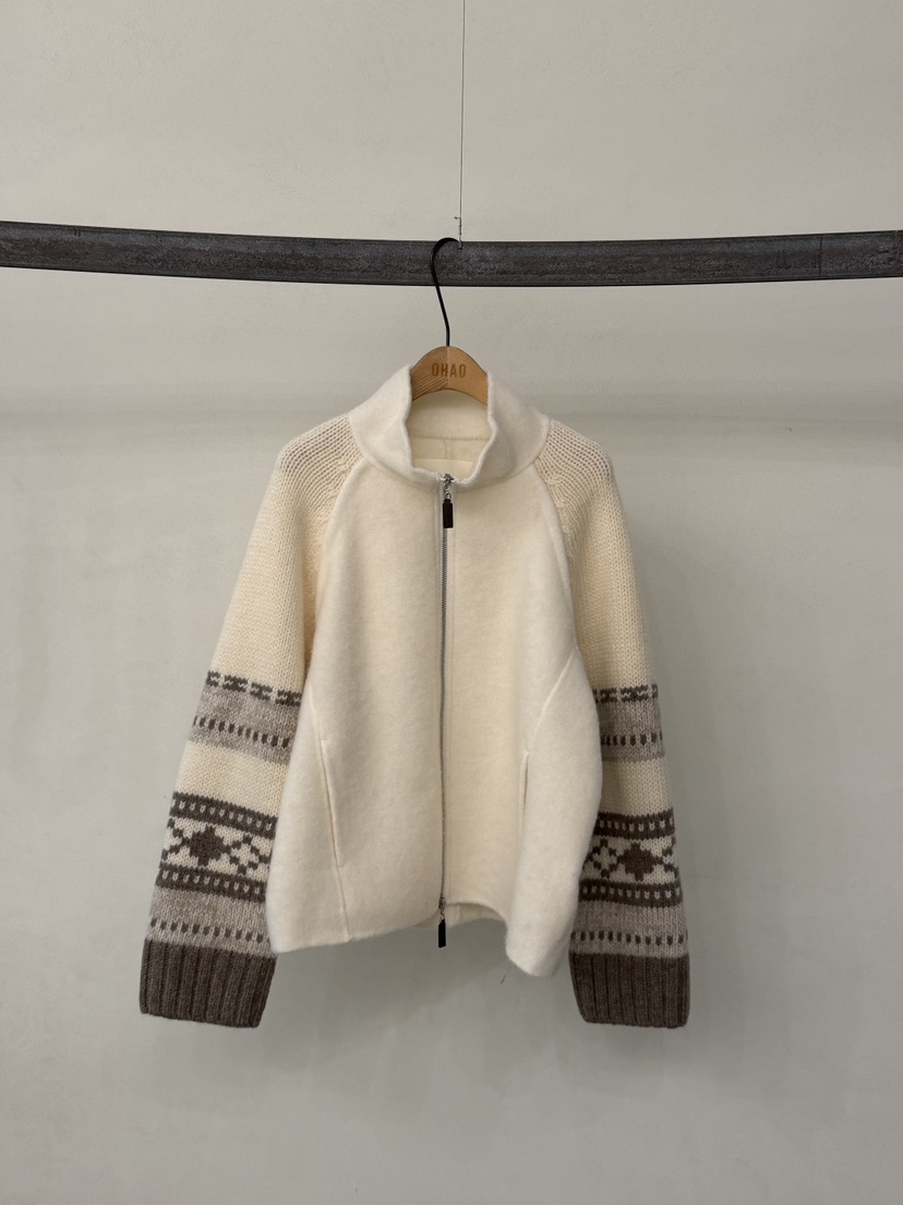 OHAO韓國代購㊣女士新品真品推薦25秋冬休閑職業時尚熱賣夾克OHAO/HA MONG夾克