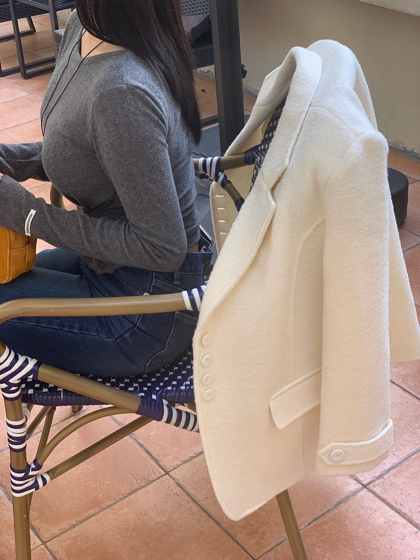 REVE CITE-L東大門㊣代購女裝新品時尚休閑熱賣人氣夾克羊毛REVE CITE夾克