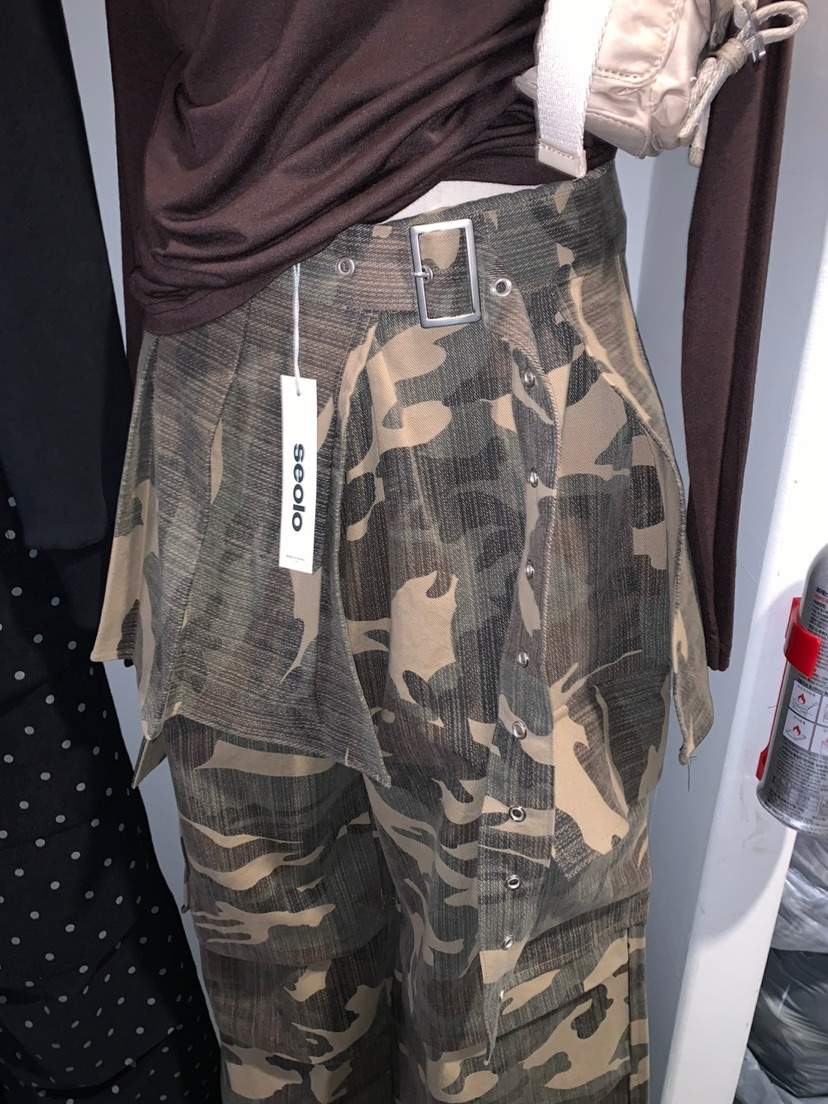 SEOLO韓國直郵㊣女士新品人氣25秋冬推薦真品休閑職業套裝迷彩Seolo seoul套裝