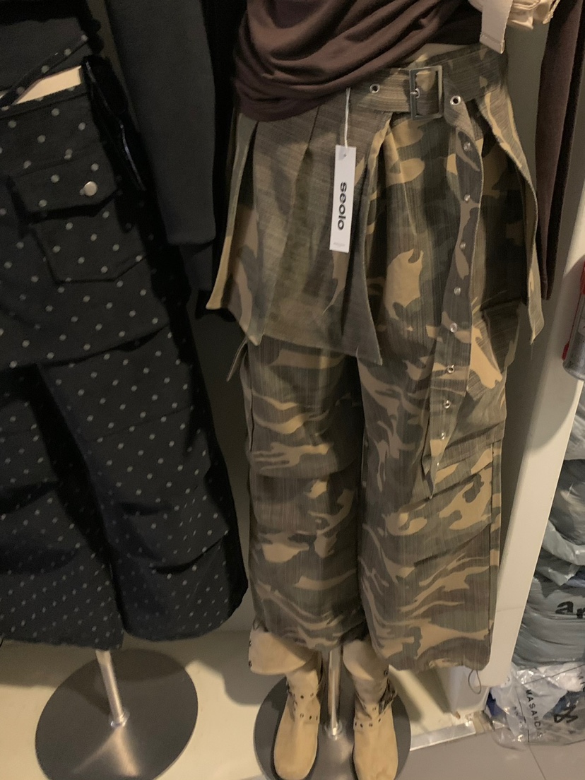 SEOLO韓國直郵㊣女士新品人氣25秋冬推薦真品休閑職業套裝迷彩Seolo seoul套裝