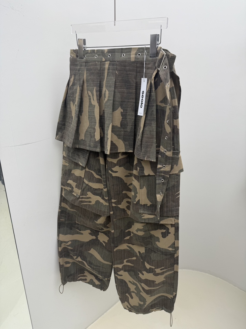 SEOLO韓國直郵㊣女士新品人氣25秋冬推薦真品休閑職業套裝迷彩Seolo seoul套裝