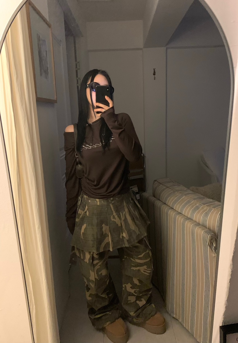 SEOLO韓國直郵㊣女士新品人氣25秋冬推薦真品休閑職業套裝迷彩Seolo seoul套裝