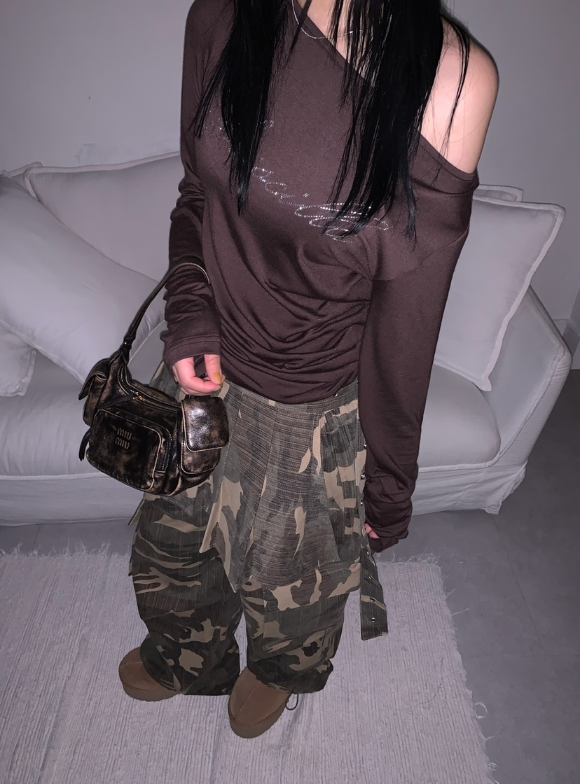 SEOLO韓國直郵㊣女士新品人氣25秋冬推薦真品休閑職業套裝迷彩Seolo seoul套裝