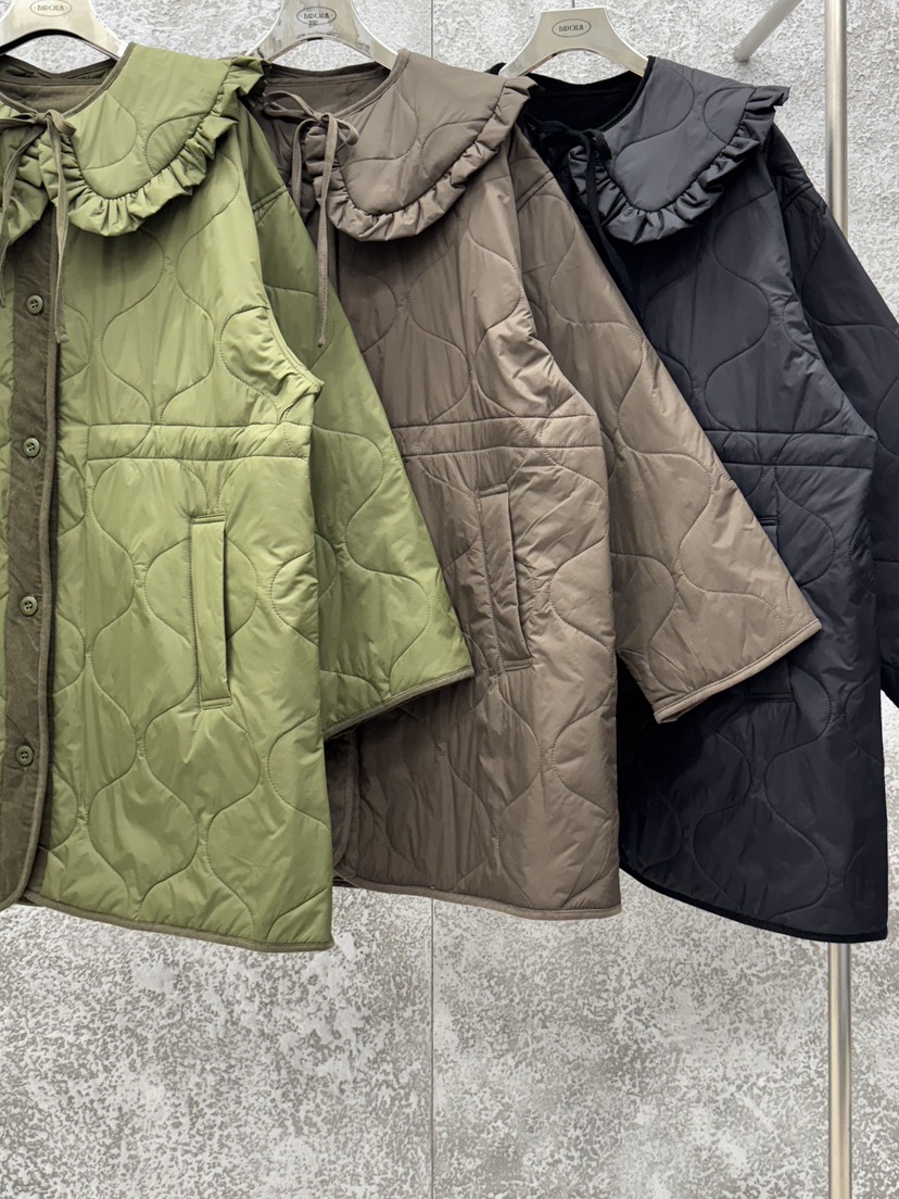 BADCALM東大門㊣代購女裝新品職業25秋冬真品休閑熱賣長款棉服BADCALM長款棉服