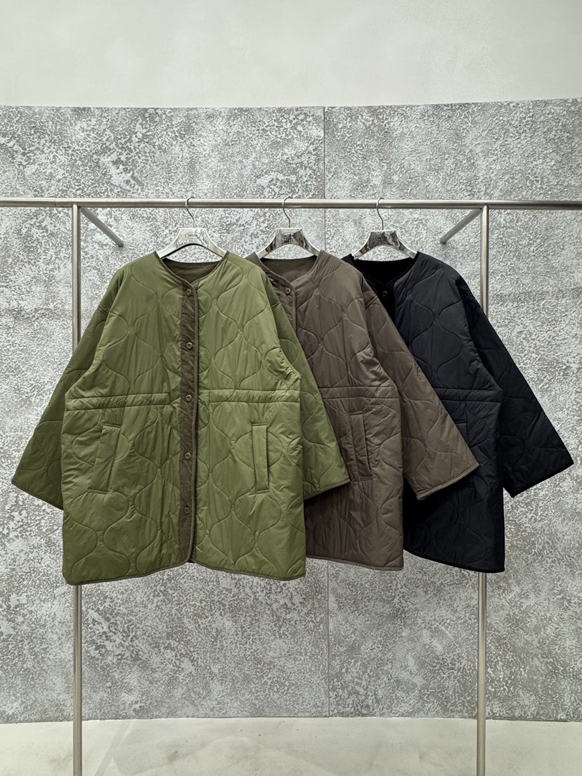 BADCALM東大門㊣代購女裝新品職業25秋冬真品休閑熱賣長款棉服BADCALM長款棉服