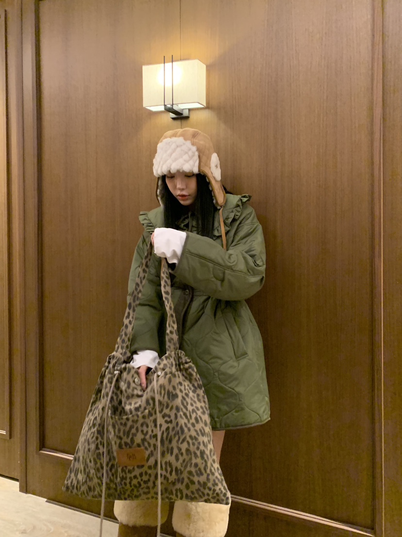 BADCALM東大門㊣代購女裝新品職業25秋冬真品休閑熱賣長款棉服BADCALM長款棉服