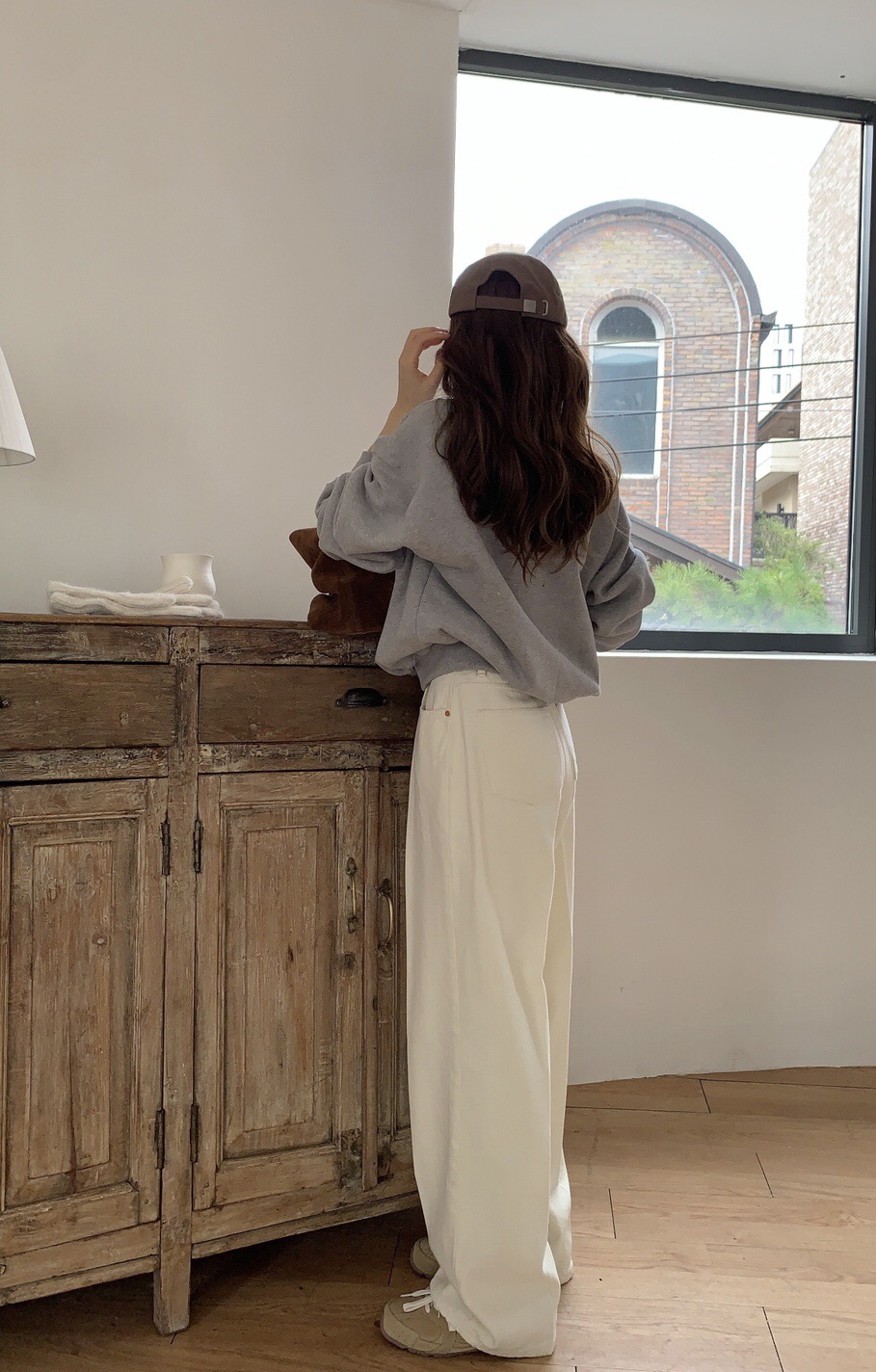 FORMSTUDIO韓國代購㊣女士新品25秋冬熱賣休閑休閑褲人字紋FORMSTUDIO休閑褲