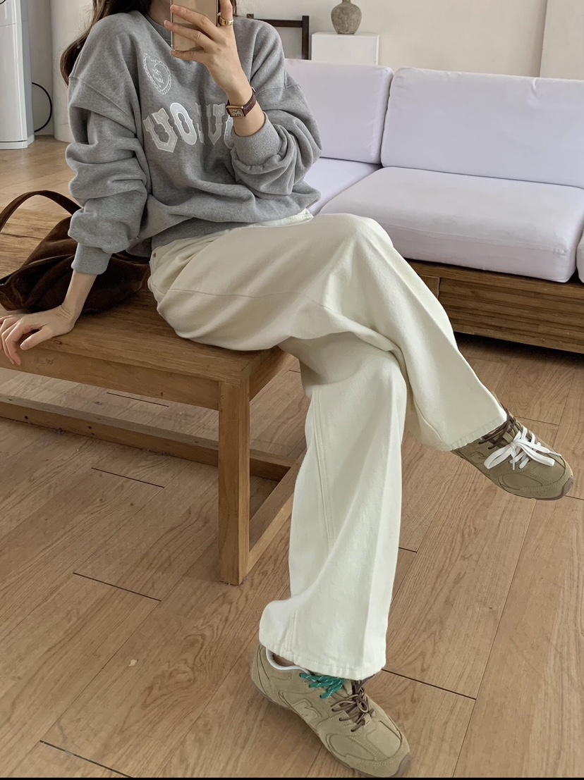 FORMSTUDIO韓國代購㊣女士新品25秋冬熱賣休閑休閑褲人字紋FORMSTUDIO休閑褲