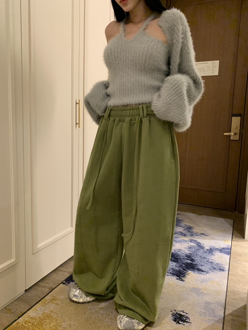 BADCALM韓國代購㊣女裝新品職業人氣真品時尚推薦熱賣休閑褲BADCALM休閑褲