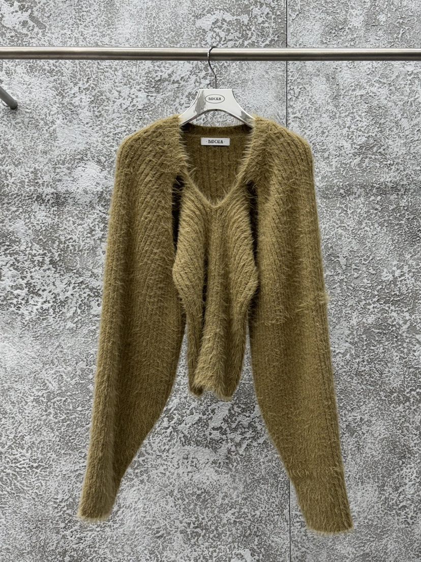 BADCALM東大門㊣直郵女裝新品時尚熱賣人氣真品25秋冬針織衫BADCALM針織衫圖色2