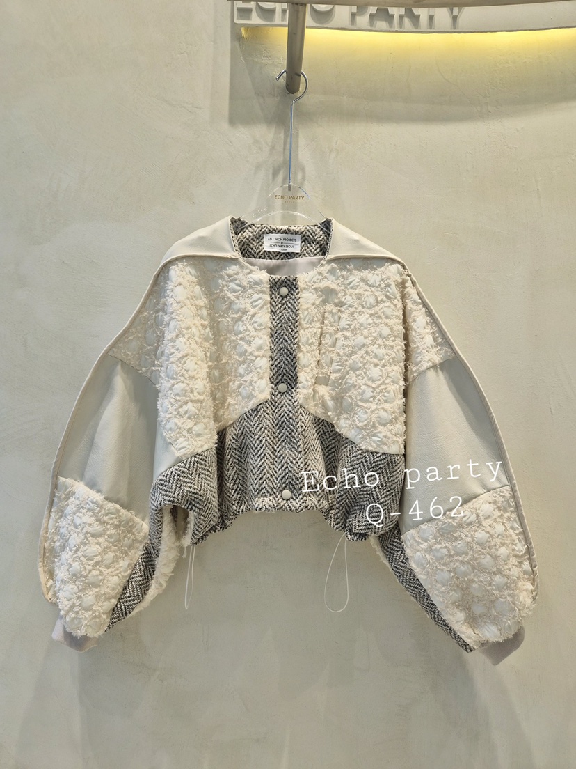 ECHOPARTY東大門㊣代購女裝新品推薦職業25秋冬真品夾克刺繡ECHOPARTY夾克圖色2