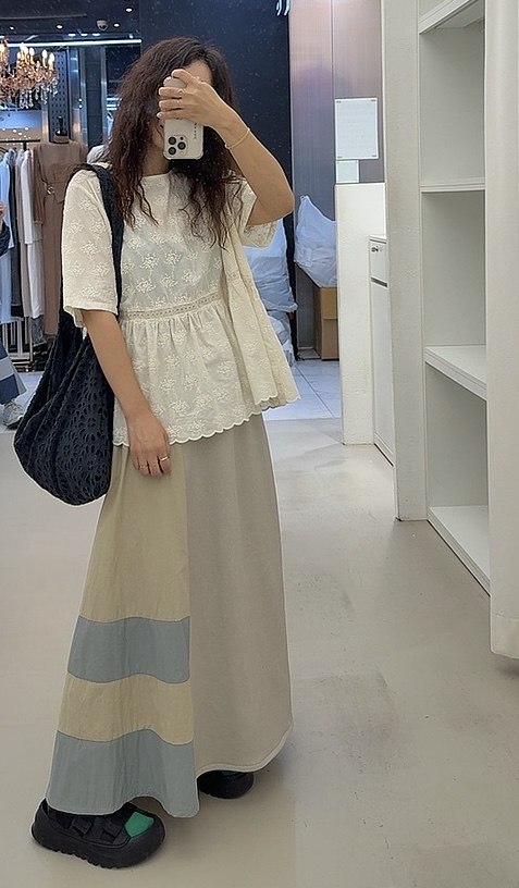 GORGEOUS韓國直郵㊣女士新款職業推薦熱賣25秋冬真品休閑長裙GORGEOUS長裙