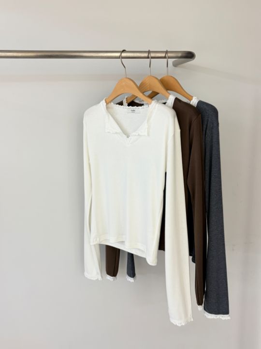 CALLIT韓國代購㊣女裝新款休閑25秋冬時尚人氣職業真品長袖T恤CALLIT長袖T恤