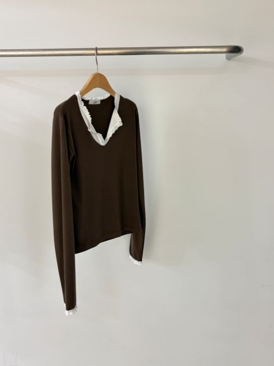 CALLIT韓國代購㊣女裝新款休閑25秋冬時尚人氣職業真品長袖T恤CALLIT長袖T恤圖色3