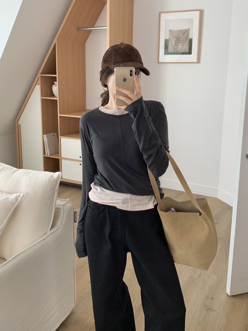 FORMSTUDIO韓國直郵㊣女士新款真品推薦休閑熱賣職業長袖T恤FORMSTUDIO長袖T恤圖色4