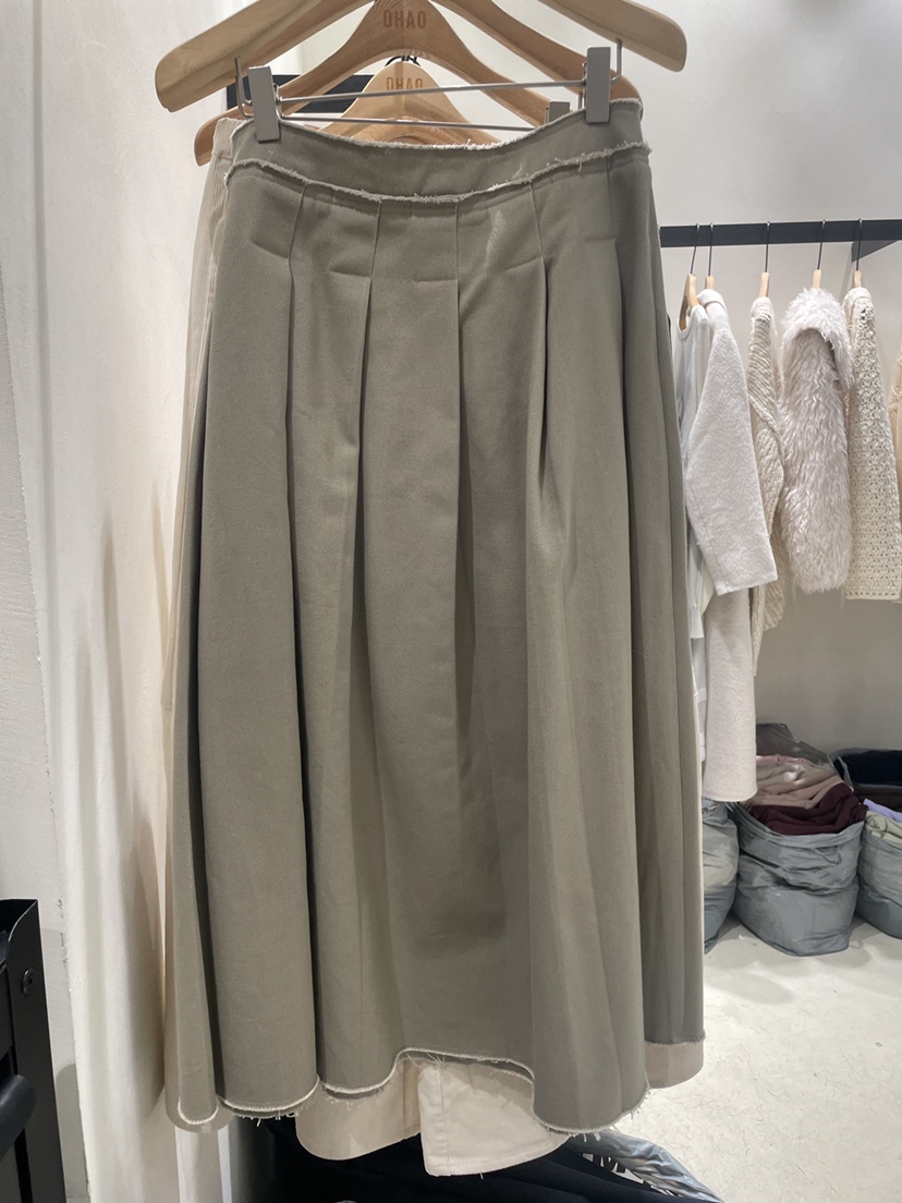 OHAO韓國直郵㊣女裝新款熱賣人氣真品休閑25秋冬職業推薦長裙OHAO/HA MONG長裙圖色2