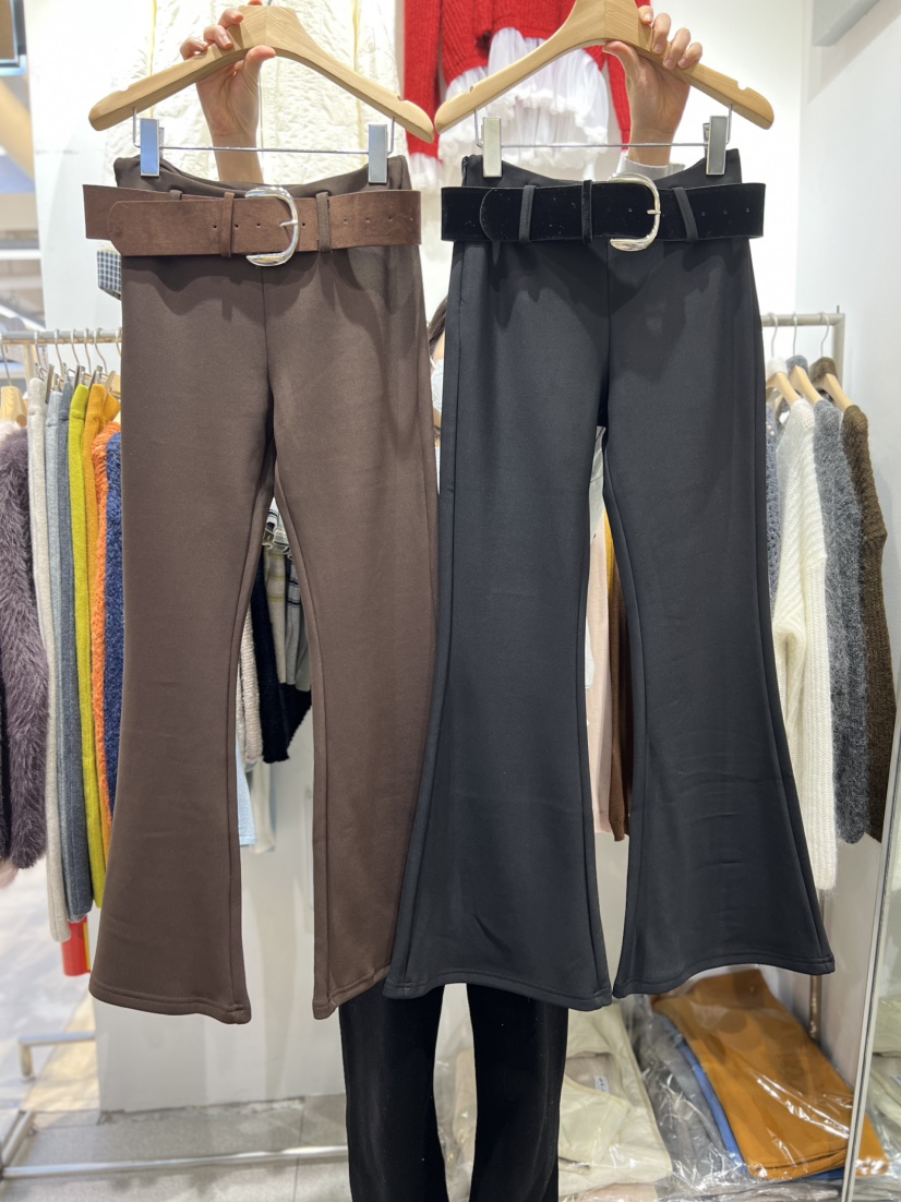 OLA東大門㊣直郵女裝新品推薦真品25秋冬熱賣休閑休閑褲含腰帶mellor/OLA休閑褲