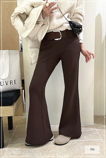 OLA東大門㊣直郵女裝新品推薦真品25秋冬熱賣休閑休閑褲含腰帶mellor/OLA休閑褲