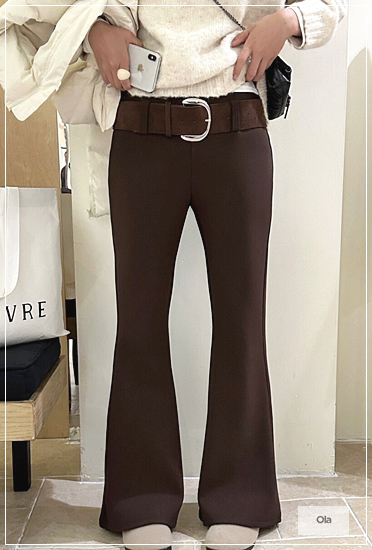 OLA東大門㊣直郵女裝新品推薦真品25秋冬熱賣休閑休閑褲含腰帶mellor/OLA休閑褲