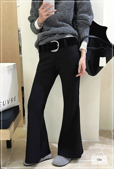 OLA東大門㊣直郵女裝新品推薦真品25秋冬熱賣休閑休閑褲含腰帶mellor/OLA休閑褲