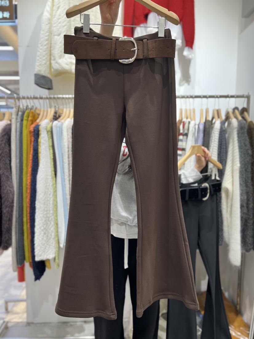 OLA東大門㊣直郵女裝新品推薦真品25秋冬熱賣休閑休閑褲含腰帶mellor/OLA休閑褲